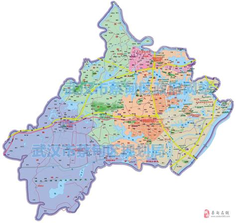 湖北省蔡甸区地图
