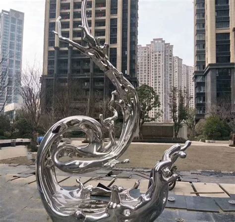 湖南白钢雕塑公园艺术摆件