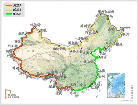 环中国自驾游路线图