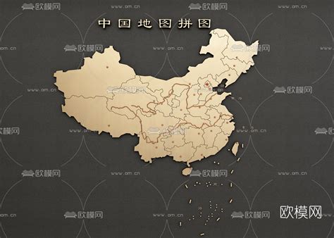 现代中国地图