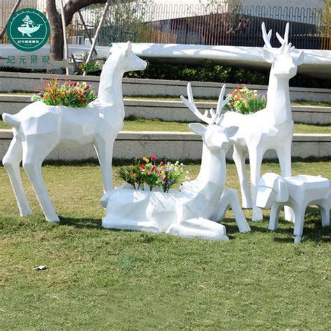 玻璃钢动物雕塑园林景观装饰批发