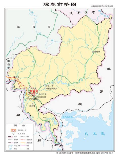 吉林珲春地图