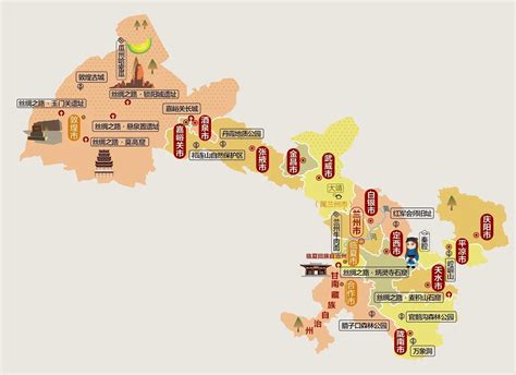 甘肃旅游地图全图