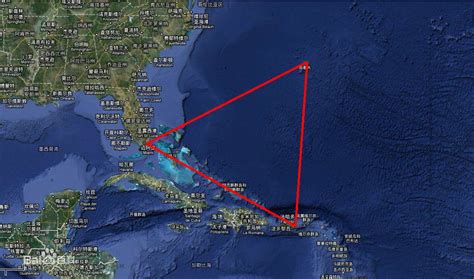 百慕大三角地图位置
