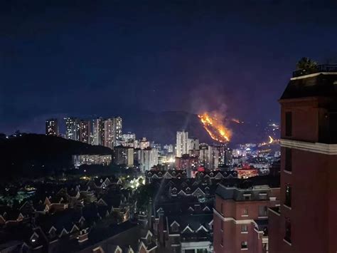 直击重庆涪陵山火现场视频