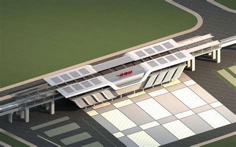 睦坝高铁站设计效果图