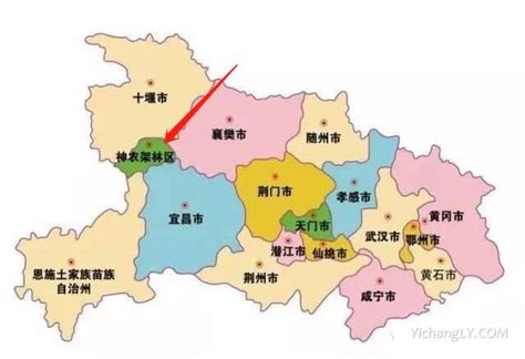 神农架在中国地图的哪里