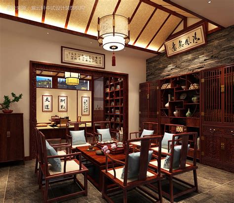 私人中式茶室装修图片