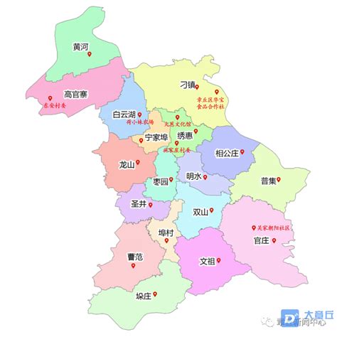 章丘市乡镇分布地图