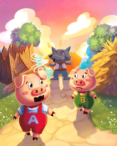 童话故事三只小猪