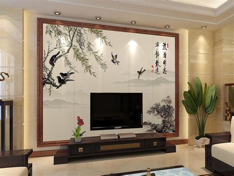 竹木纤维集成墙板美式背景墙