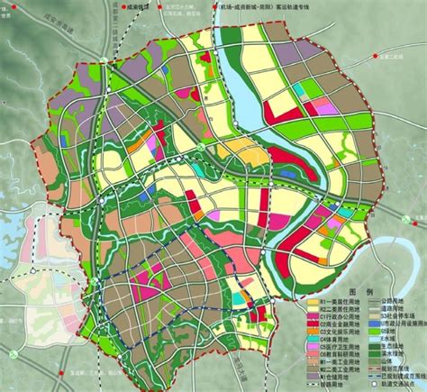 简阳石桥新城规划图