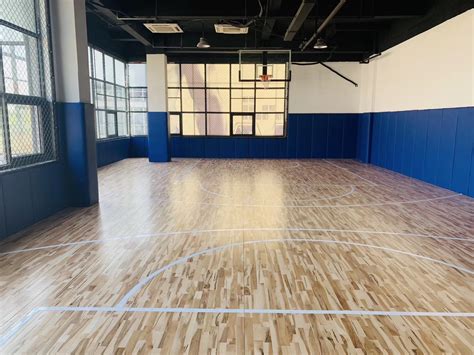 篮球训练运动木地板安装