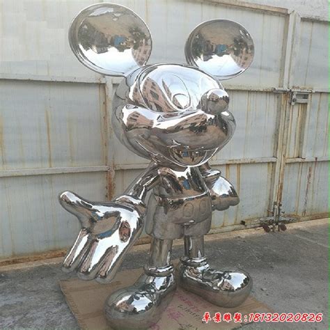 米奇老鼠不锈钢雕塑