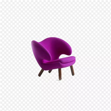 紫色休闲休闲椅