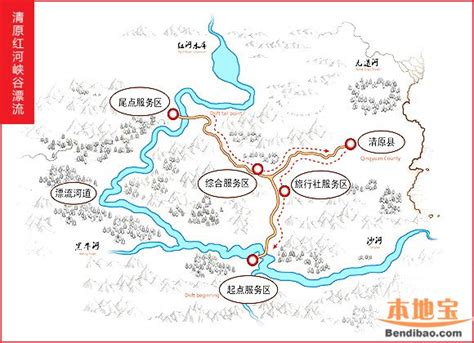 红河谷旅游路线图片