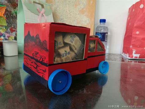 纸盒做手工小汽车简单教程