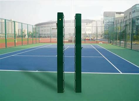 网球场网球柱安装