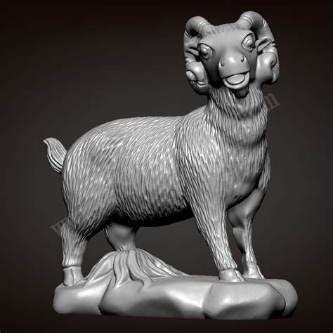 羊的动物雕塑