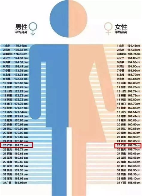 美国人平均身高和体重