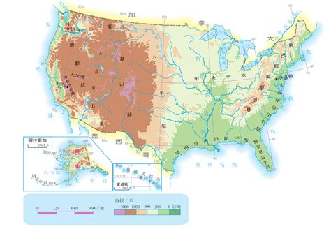 美国湖的分布地图