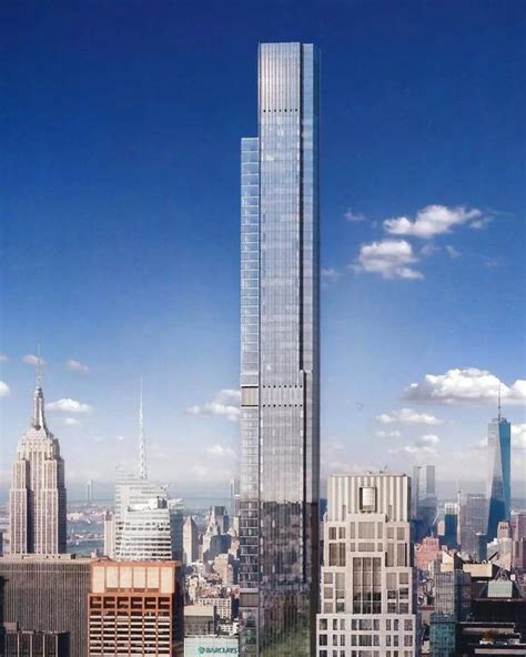 美国纽约在建400米摩天大楼