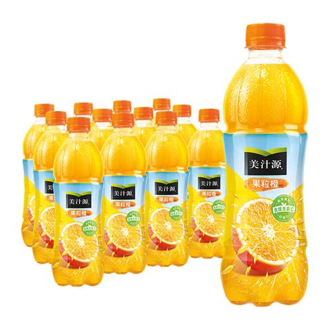 美汁源果粒橙热量高吗
