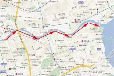 苏州河景观徒步线路图