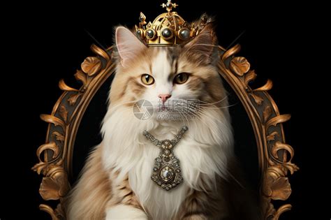 萌宅物语戴皇冠的猫