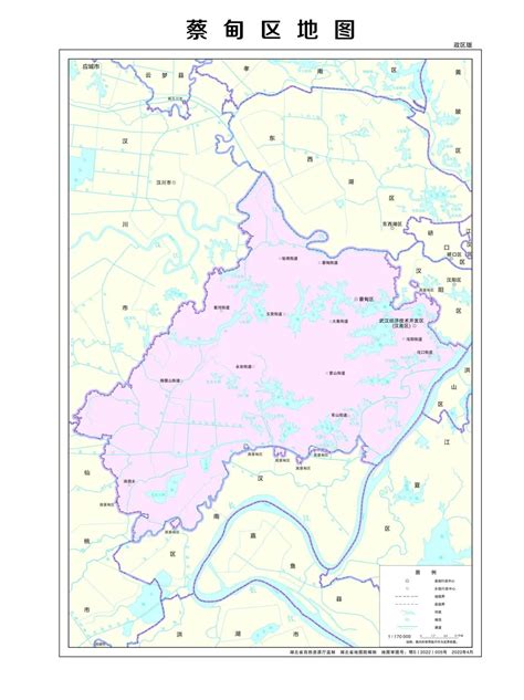蔡甸区地理位置图