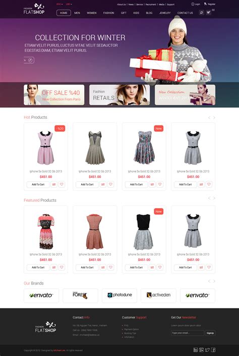 购物网页设计素材