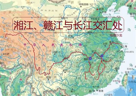 赣江流域水系图