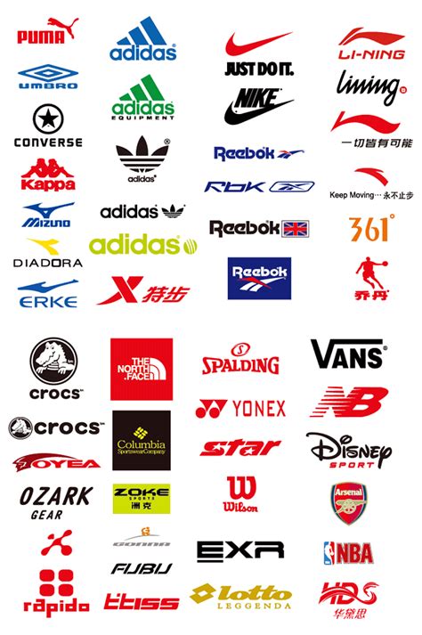 足球运动品牌logo大全