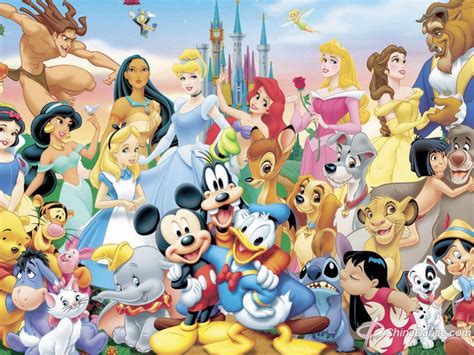 迪士尼100个卡通人物