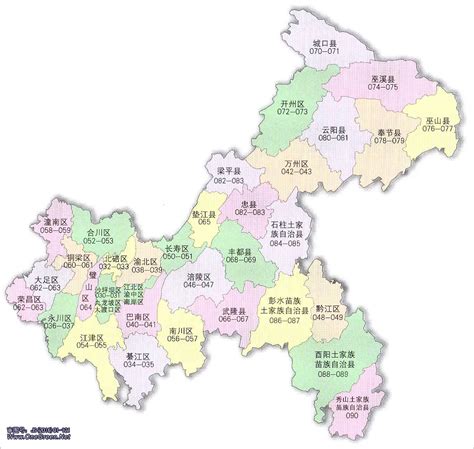 重庆各个区域地图