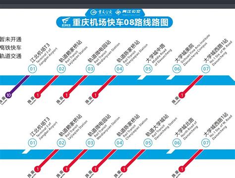 重庆机场大巴路线图