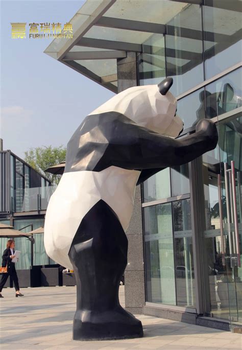 重庆玻璃钢熊猫雕塑
