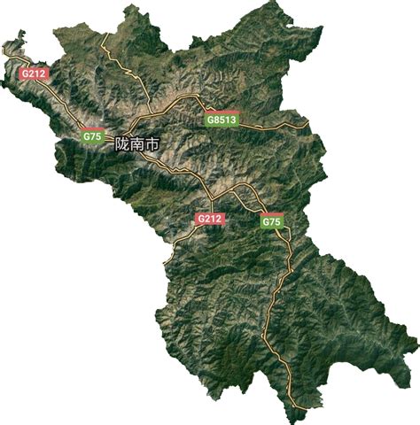 陇南市武都区卫星地图