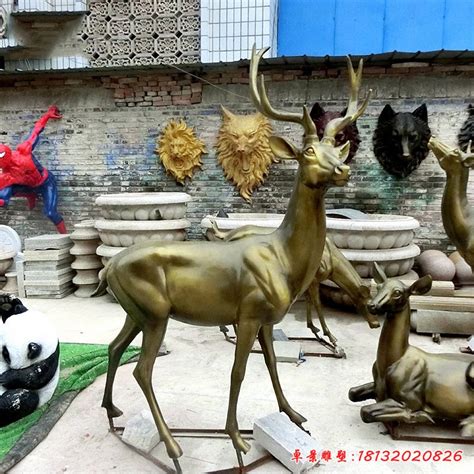 陕西仿铜雕塑鹿