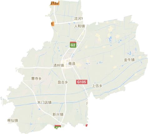 青县木门店镇地图
