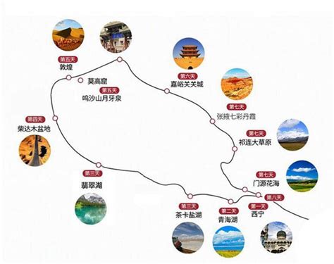 青海湖旅游自由行地图