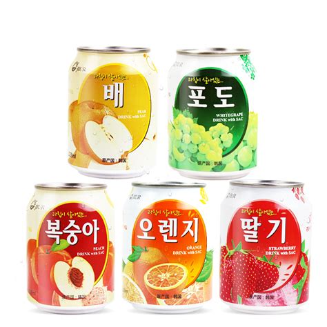 韩国料理的果汁