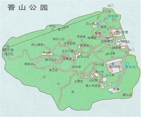 香山公园平面图