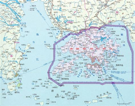 香港澳门地理地图