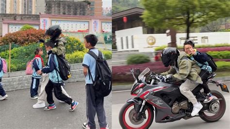 高考学生骑机车去考试