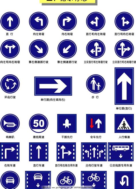 10个交通标志英文