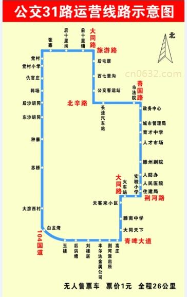 31路公交车路线图