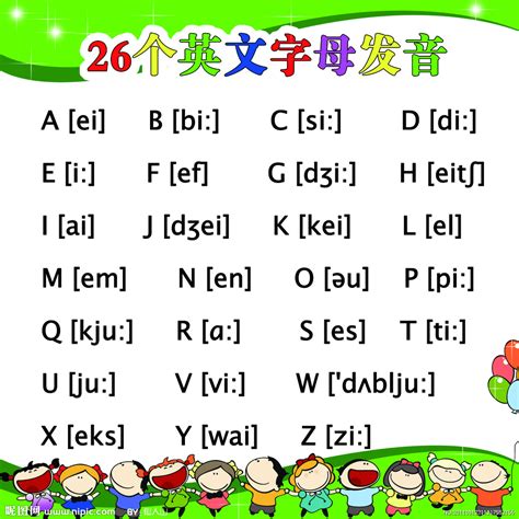 abcd 26个字母的发音与读法