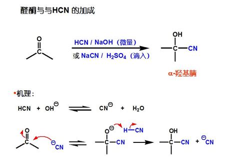 hcn与羰基反应生成什么