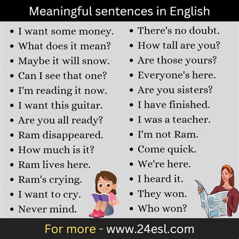 meaningful sentences